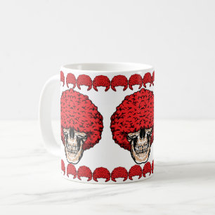Afro-Man's Skull: Überreichlich Curly Red Hair Kaffeetasse