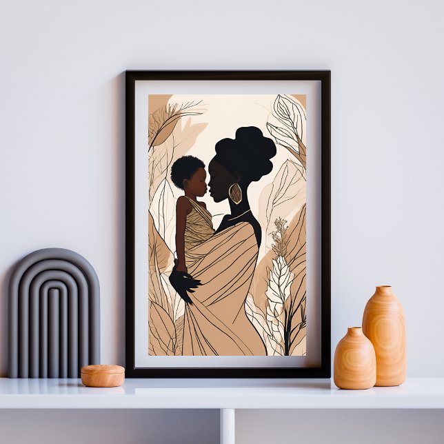 Afro-Mutter und Tochter  Poster (Von Creator hochgeladen)