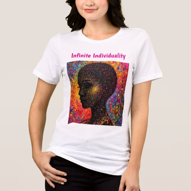 Afro Nebula Flüstern – Feier der schwarzen Geschic Tri-Blend Shirt (Vorderseite)