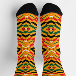 Afro Pop Cairo Kente Print Socken