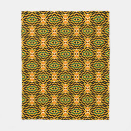 Afro Pop Kente Fleece Blanket