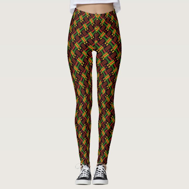 Afro Pop Supreme Dark Leggings (Vorderseite)