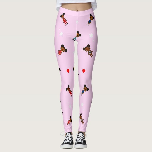 Afro Puff Leggings (Vorderseite)