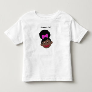 Afro Puff Little Girl Gramma-Puppe Kleinkind T-shirt