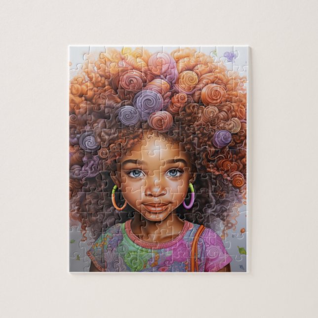 Afro Puzzle, 11" x 14", 252 Stück (Vertikal)