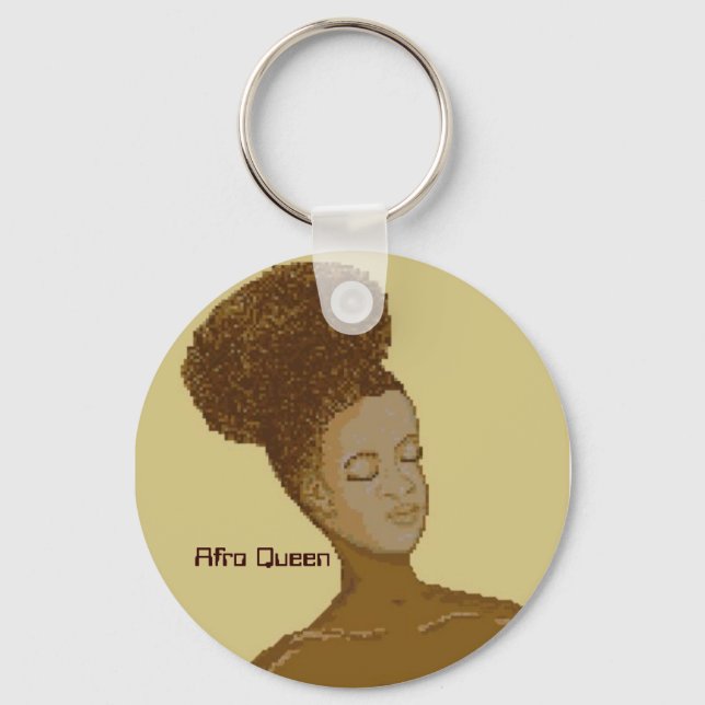 Afro Queen, Schlüsselanhänger (Vorderseite)