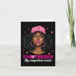 Afro Queen Sy Black Woman Unbothe Karte