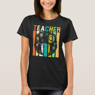 Afro Retro Black History Monat Schwarze Frau Teach T-Shirt