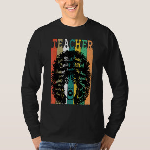 Afro Retro Black History Monat Schwarze Frau unter T-Shirt