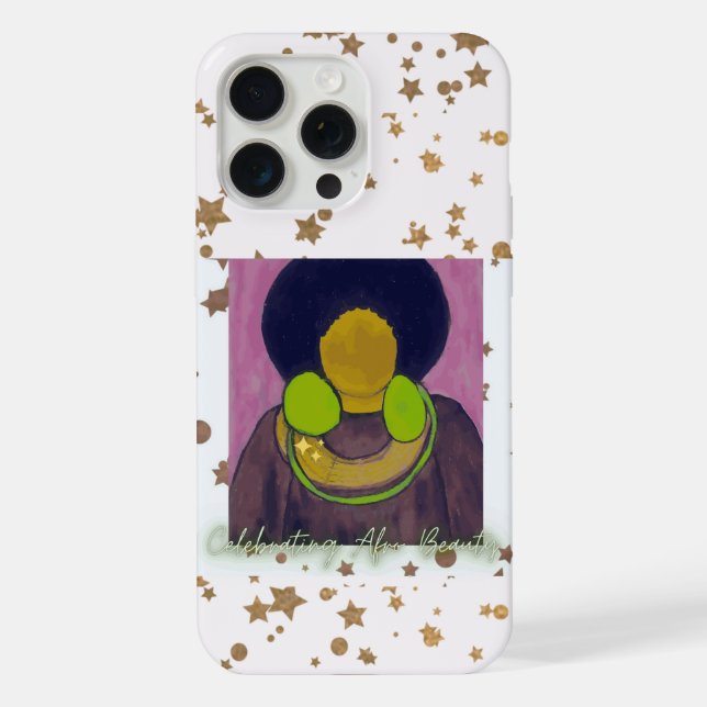 Afro-Schönheit feiern iPhone 15 Pro Max Hülle (Rückseite)
