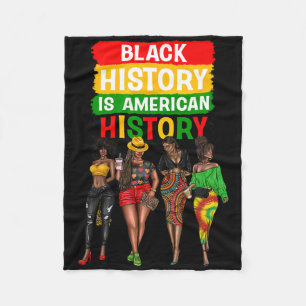 Afro Schwarze Frauen Stolz Schwarze Geschichte Ist Fleecedecke