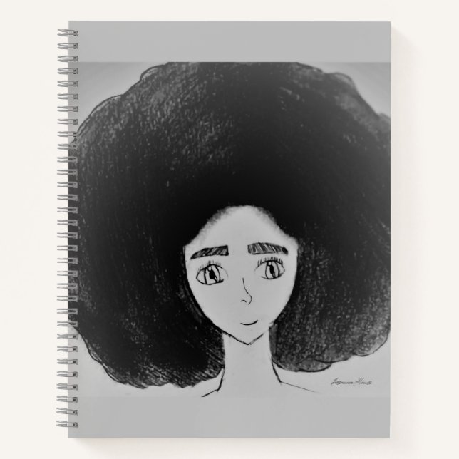 Afro Sketchpad Notizbuch (Vorderseite)