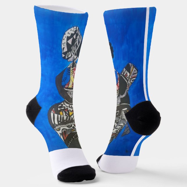 Afro-Socke Socken (Gewinkelt)