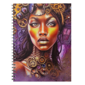 Afro Steampunk Inspiriert Art Notizblock