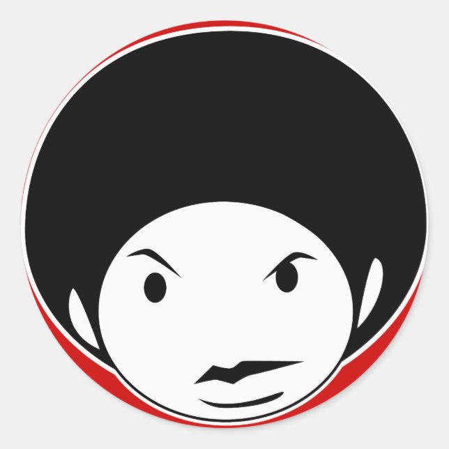 Afro Sticker (Vorderseite)