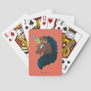 Afro Unicorn   Cartes de Jeu Magique