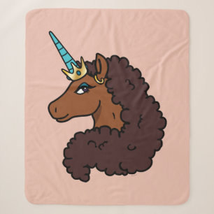 Afro Unicorn Einzigartig Sherpadecke