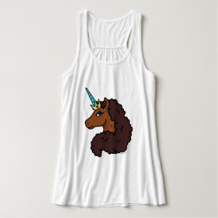 Afro Unicorn   Einzigartig Tank Top