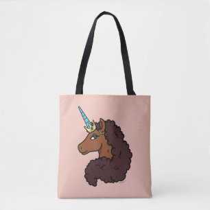 Afro Unicorn   Einzigartig Tasche