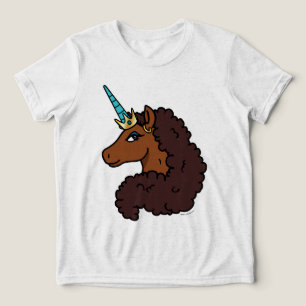 Afro Unicorn   Einzigartig Tri-Blend Shirt