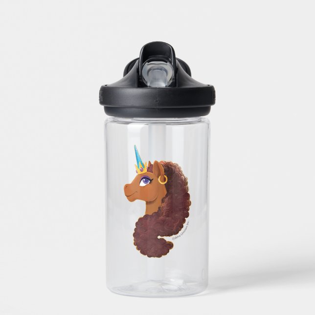 Afro Unicorn | Einzigartig Trinkflasche (Vorne)