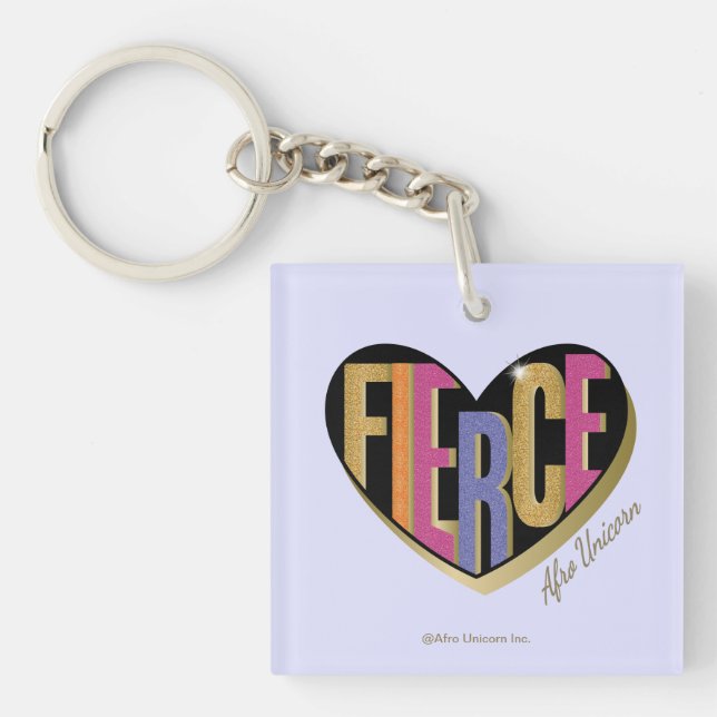 Afro Unicorn Fierce Heart Design (Devant)