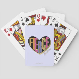 Afro Unicorn Fierce Herzdesign Karten spielen Spielkarten