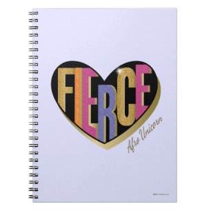Afro Unicorn Fierce Herzdesign Notizblock