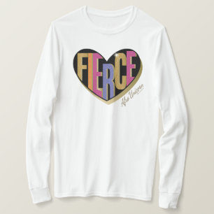 Afro Unicorn Fierce Herzdesign T-Shirt