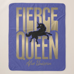 Afro Unicorn Fierce Queen Sherpadecke