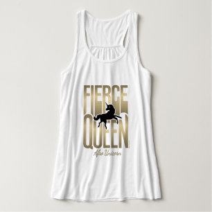 Afro Unicorn Fierce Queen Tank Top