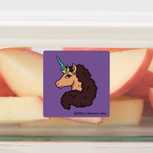 Afro Unicorn | Göttlich Etiketten (Befestigt)