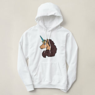 Afro Unicorn   Göttlich Hoodie