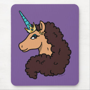 Afro Unicorn Göttlich Mousepad