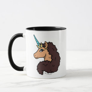 Afro Unicorn   Göttlich Tasse