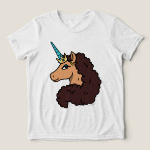 Afro Unicorn Göttlich Tri-Blend Shirt
