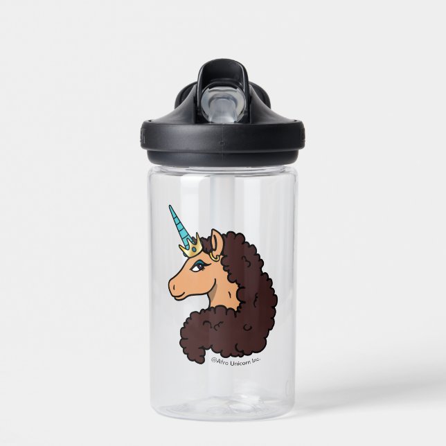 Afro Unicorn | Göttlich Trinkflasche (Vorne)