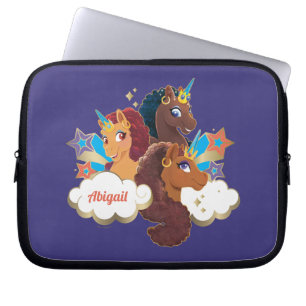 Afro Unicorn "Made of Magic" Trio Design Laptopschutzhülle