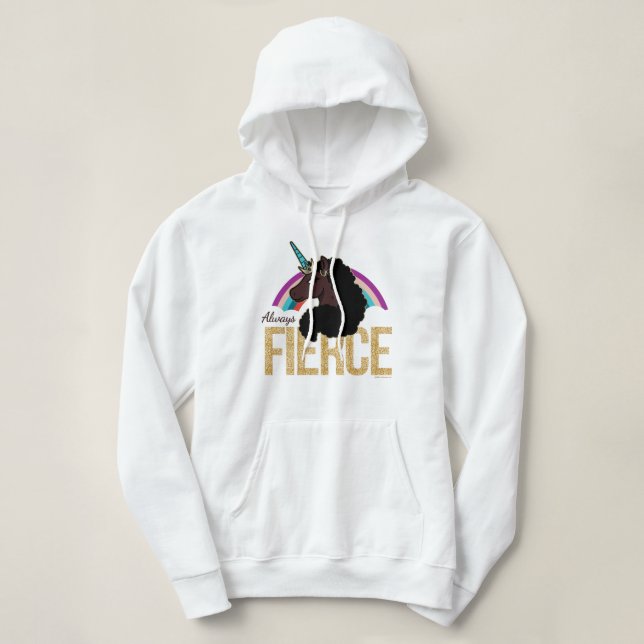 Afro Unicorn | Magical - Always Fierce Hoodie (Design vorne)