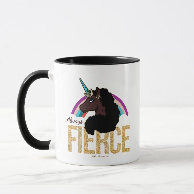 Afro Unicorn | Magical - Always Fierce Tasse (Links)