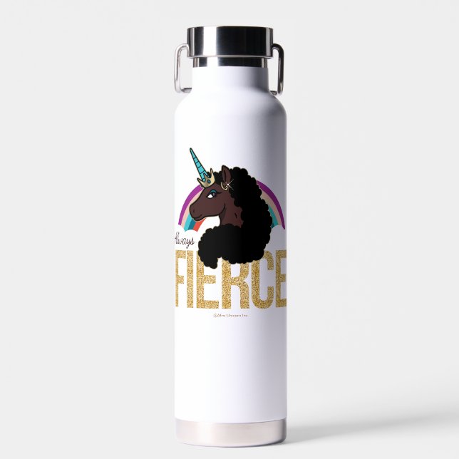 Afro Unicorn | Magical - Always Fierce Trinkflasche (Vorne)