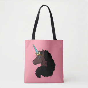 Afro Unicorn   magisch Tasche