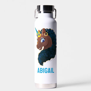 Afro Unicorn   magisch Trinkflasche