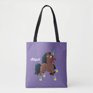 Afro Unicorn   Magisches Prancing Tasche