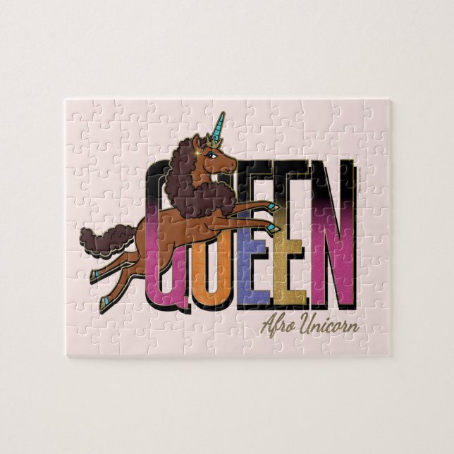 Afro Unicorn Queen Design (Horizontal)