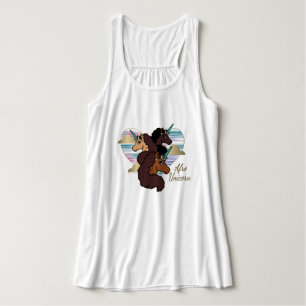 Afro Unicorn Trio Herzdesign Tank Top