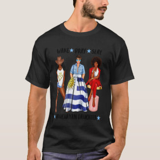 Afro-Uruguayische Tochter Frauen Flagge Uruguays T-Shirt