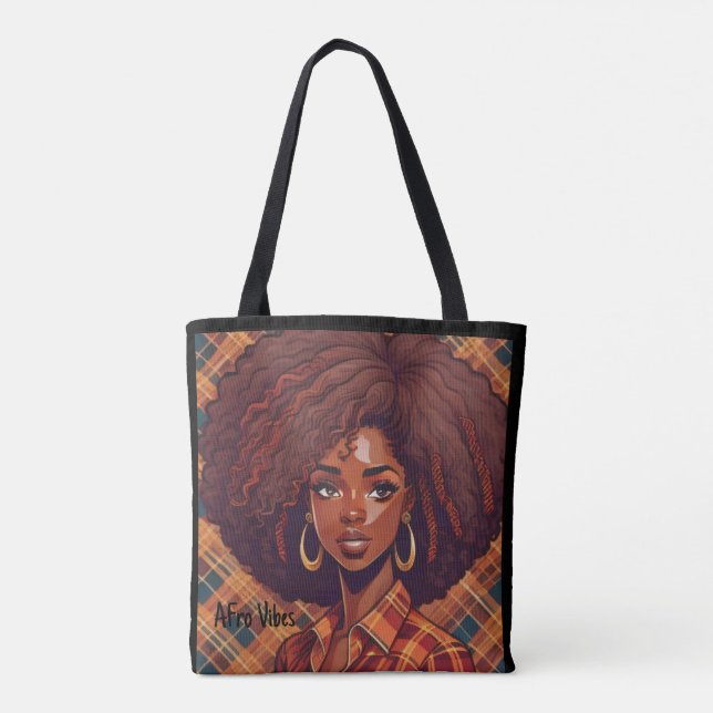 Afro Vibes Tasche für Leben (Rückseite)
