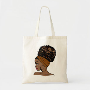 Afro Woman American Black History Monat Tragetasche