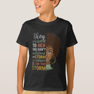 Afro Women Gift Melanin Black History African Amer T-Shirt